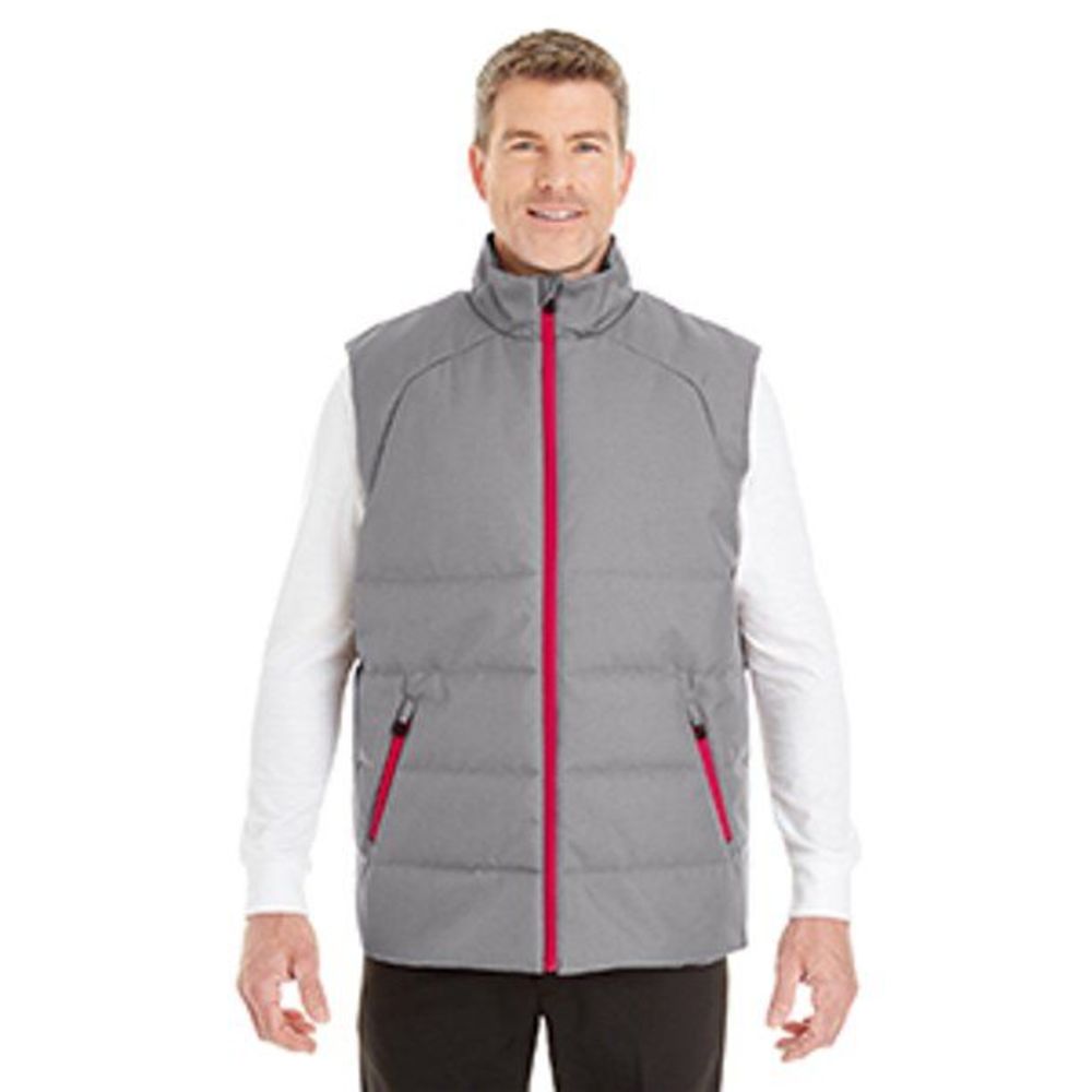 NE702 MEN'S ENGAGE INTERACTIVE INSULATED VEST GRAPHITE CLASSIC RED XL